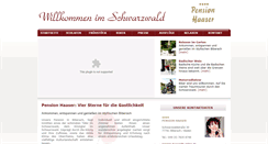 Desktop Screenshot of pension-haaser.de