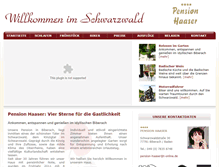 Tablet Screenshot of pension-haaser.de
